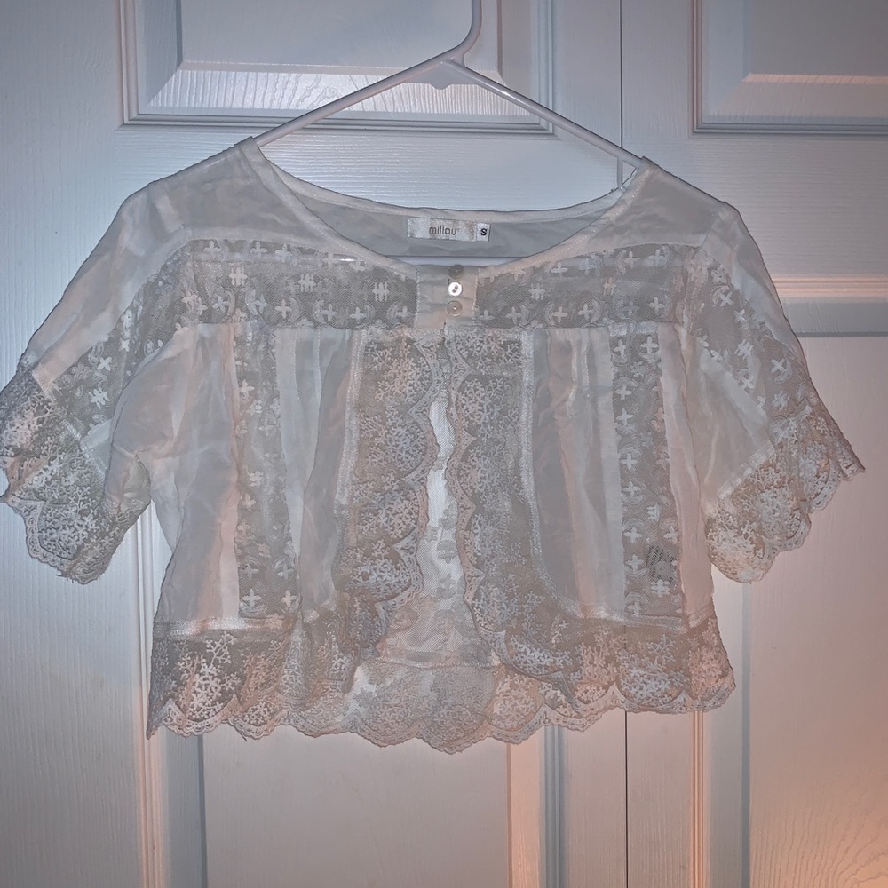 Short drape “sweater” or “cape”